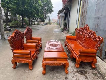 Bộ bàn ghế Hoàng Gia gỗ Lim (Bác Tịnh, Thái Bình)